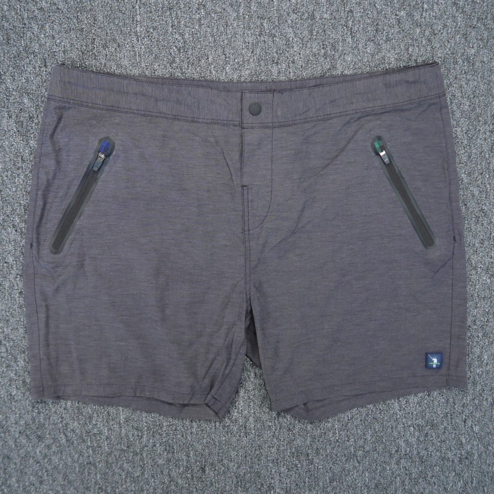 William Murray Shorts Mens 40 Gray Performance Hybird Golf Zip Pockets